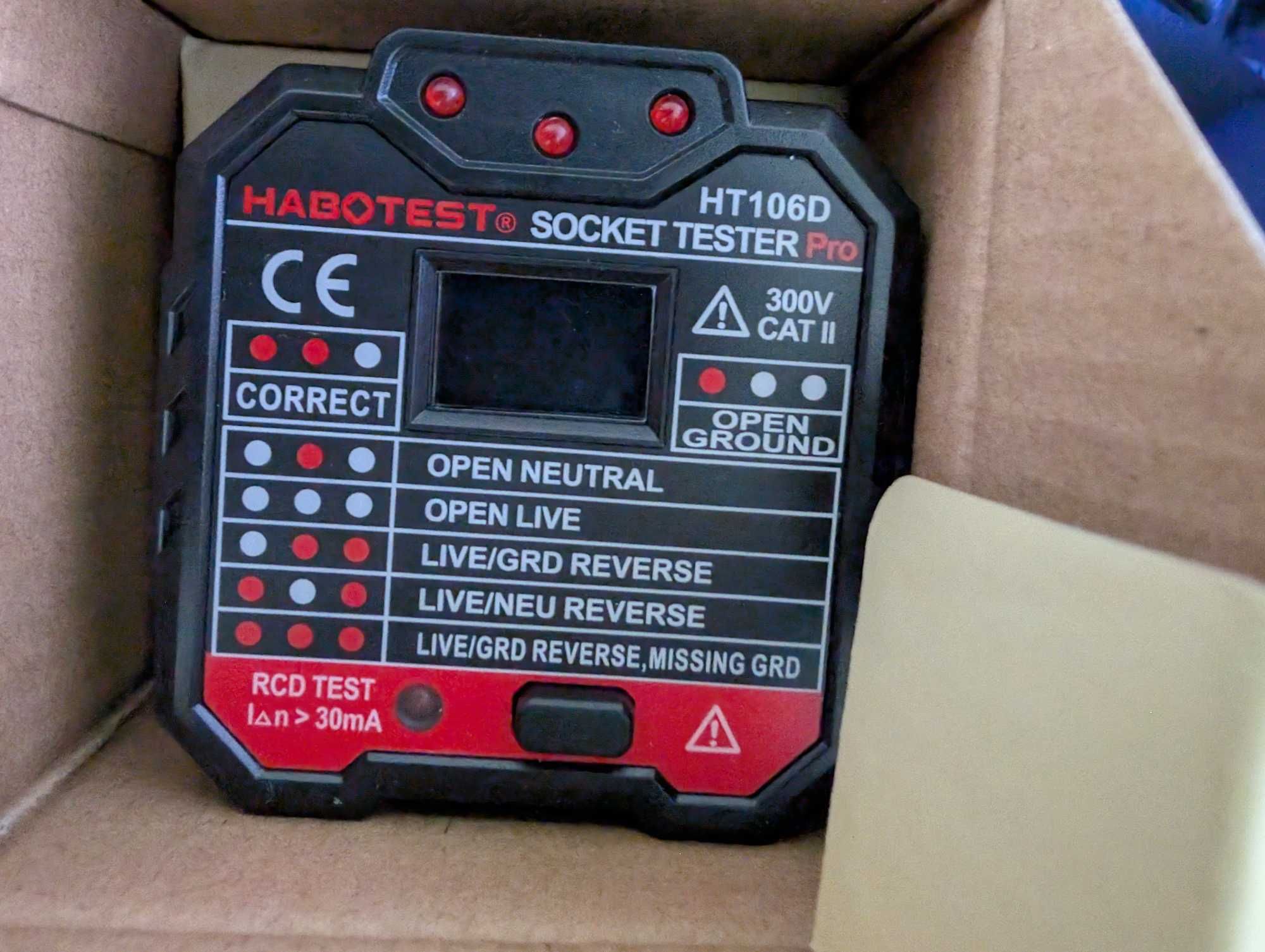 Tester gniazdka elektrycznego DANIU HT106B