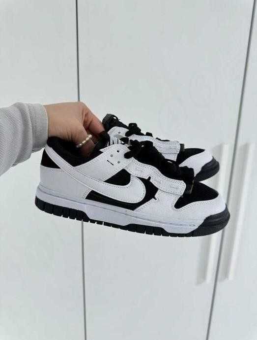 Кроссовки Nike Air Dunk Jumbo White Black 36-46 найк Новинка весны