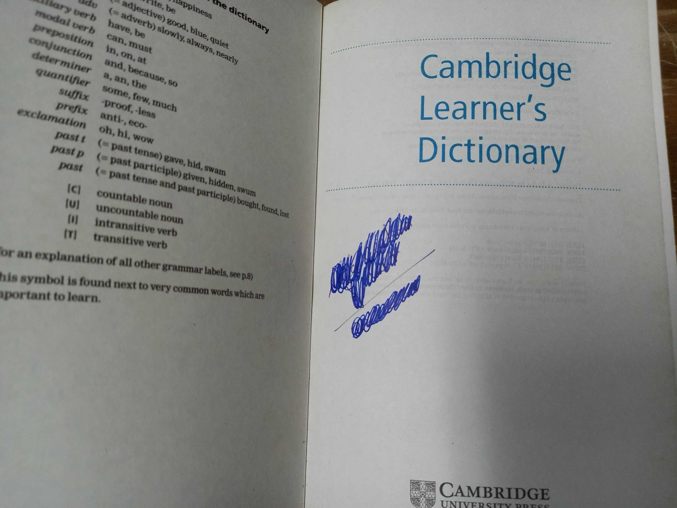 Dicionário: Cambridge Leaner´s Dictionary