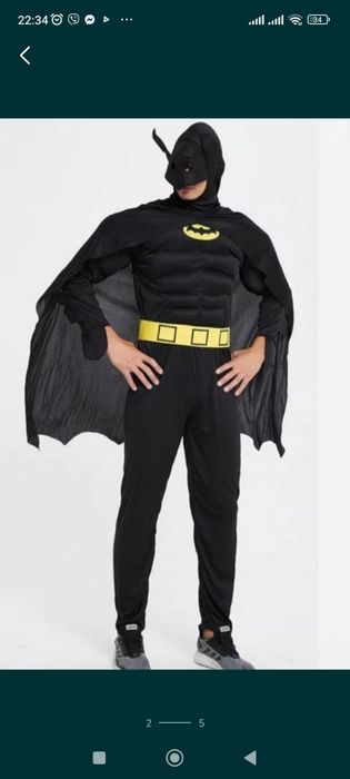 Дорослий чоловічий костюм Халк, Спайдермен, Бетмен, Капітан Америка