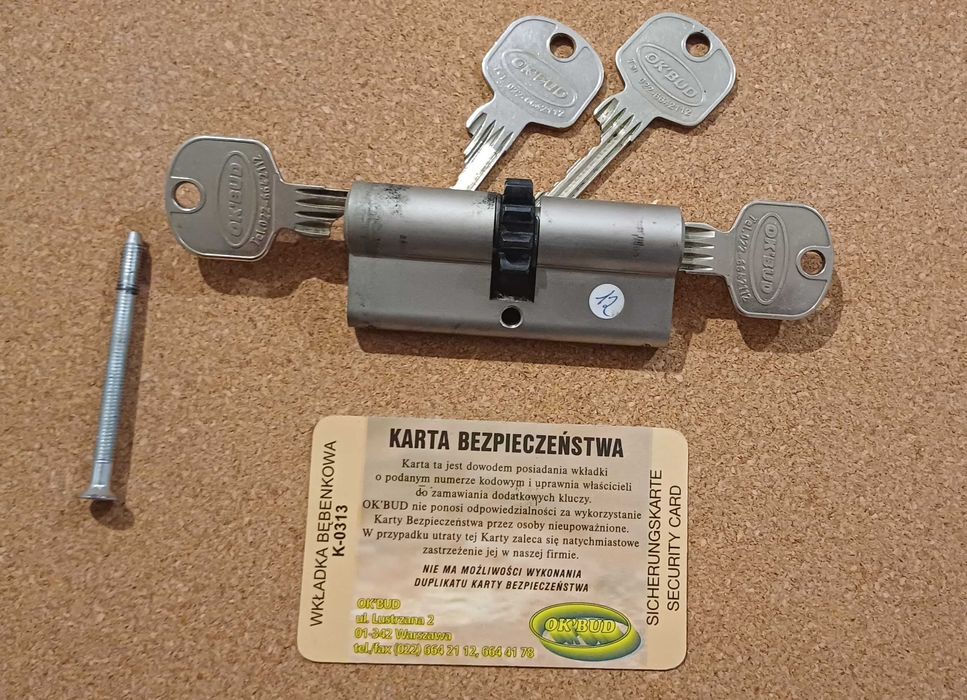 sprzedam wkładkę do zamka OK'BUD K-0313 / La Porte K6 ML1012