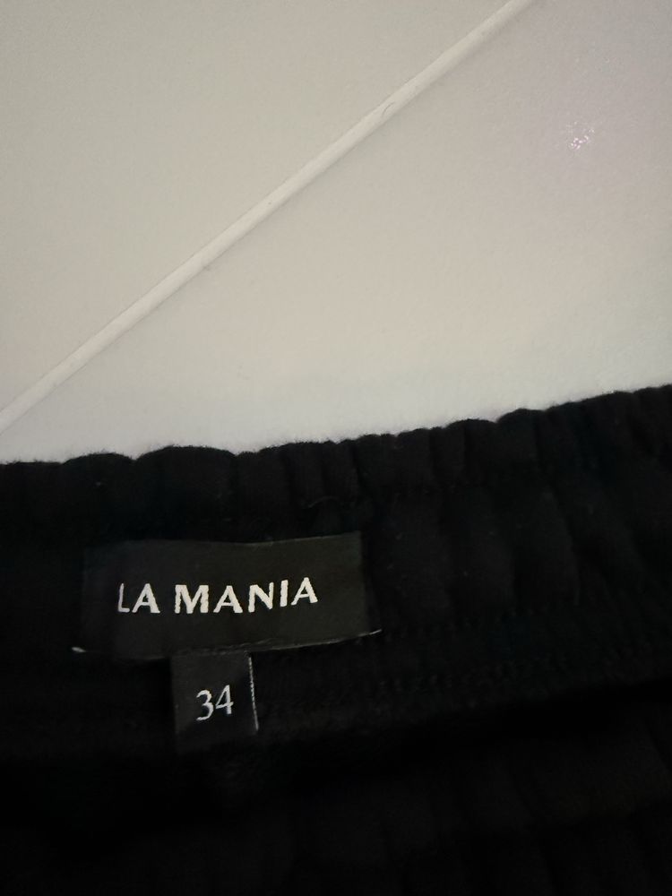 La mania spodnie dresowe tone 2 czarne 34
