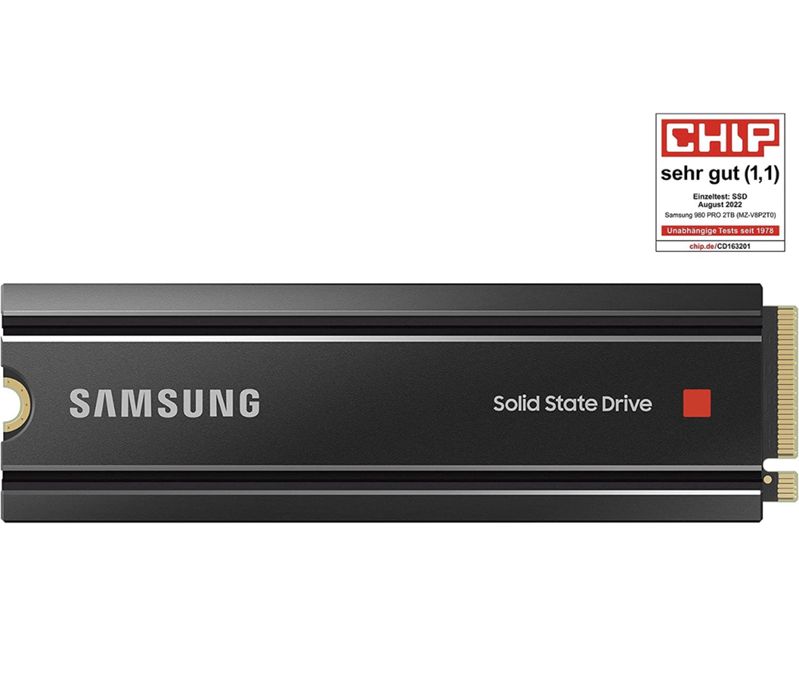 SSD Samsung 980 Pro c/ Heatsink (1TB, 2TB)