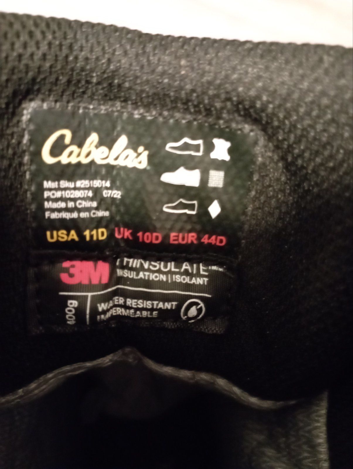 Берці Cabelas зимові 44