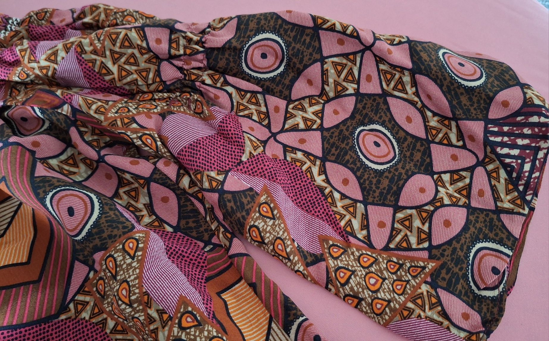 Desigual bluzka piekne kolory, odkryte ramiona, R:L