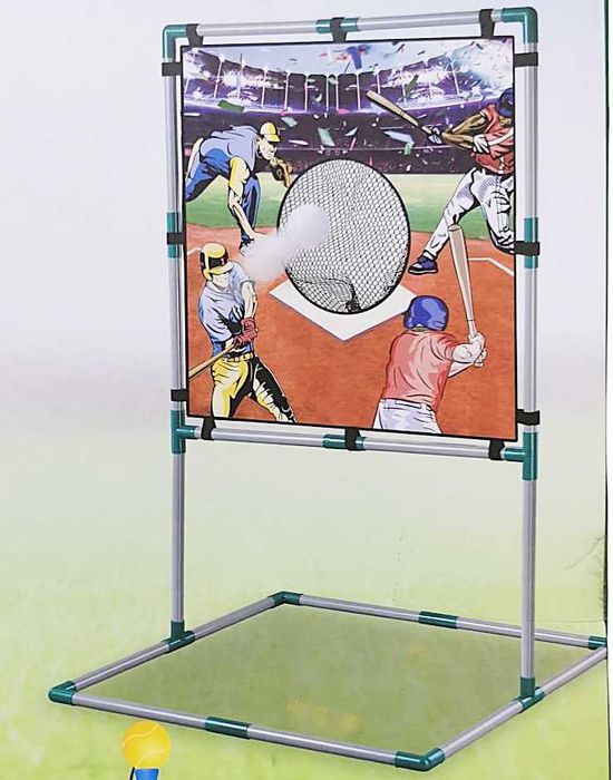 Zestaw gier ZG 2in1 baseball z wyrzutnią i matą do łapania piłek 3+