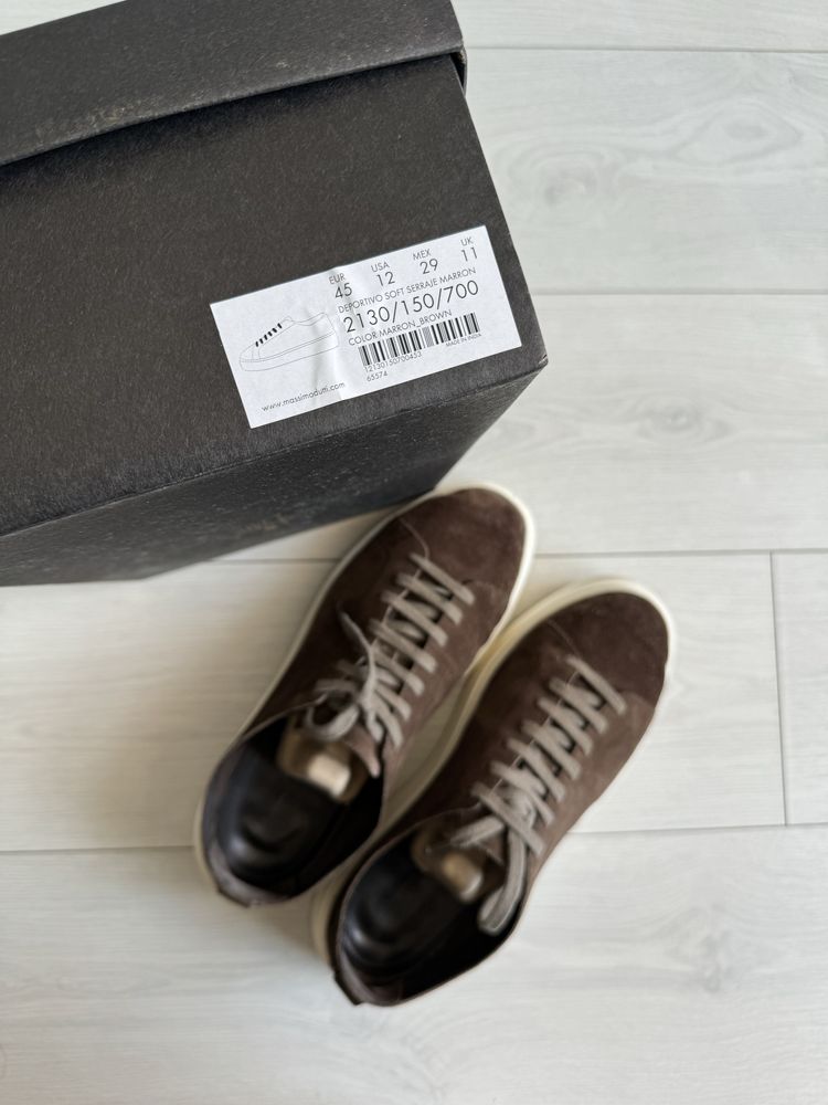 Чоловічі шкіряні кеди Massimo Dutti розмір 45 замшевые кеды кроссовки