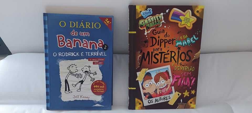 Livros Gravity Falls e Diário de um Banana
