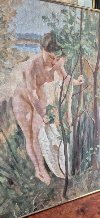 Obraz Anders Zorn "Ewa" olej na płycie akt impresjonizm glamour