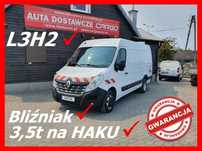 Renault Master  L3H2 2,3 165KM BLIŹNIAK MAX Klima Tempomat GPS HAK 3,5t Na Haku!