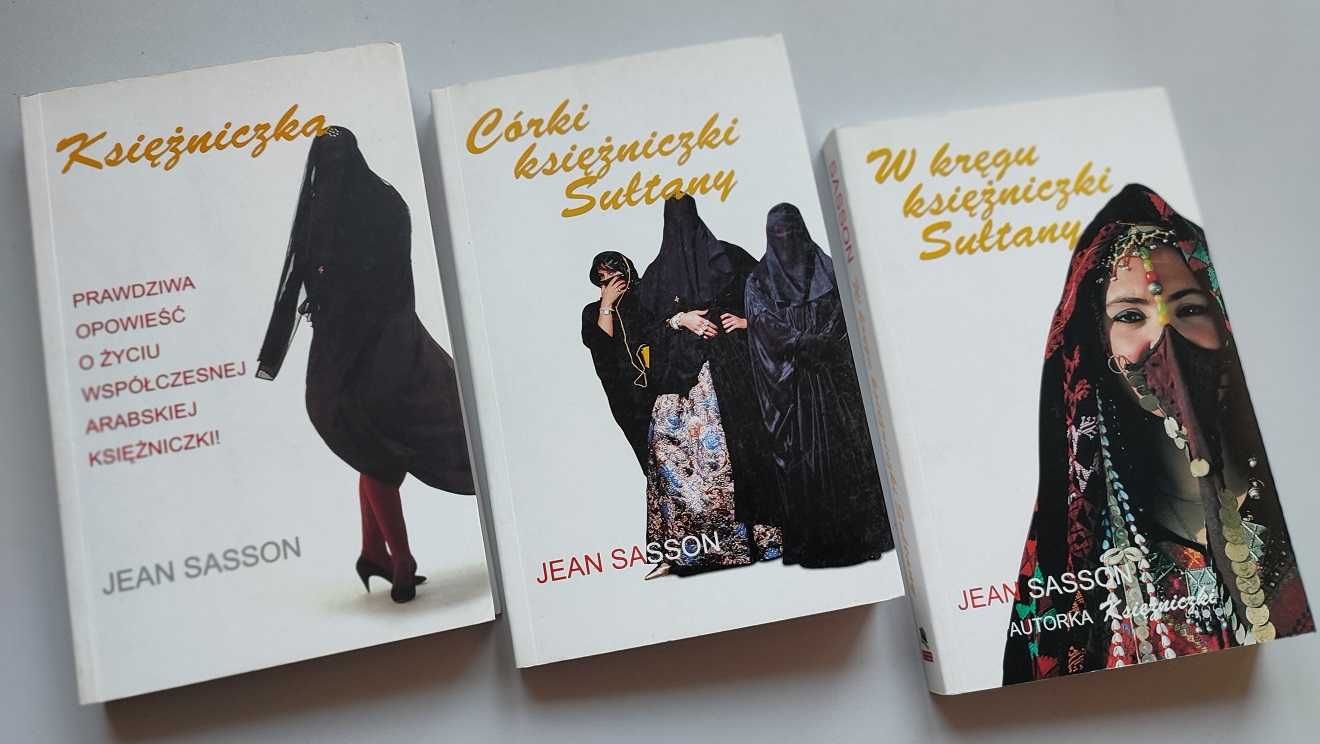 Ksiązki o Księżniczce Sułtanie - seria 3 tomy autorka Jean Sasson