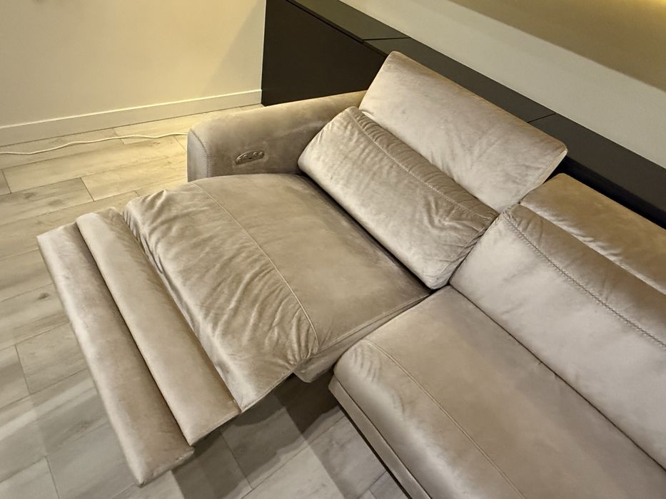 Kanapa Kler Capriccio , siedzisko, elektryczny wysuwany fotel! Idealna