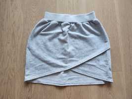 116-122  ciepla szara spódnica spódniczka na wygodnej