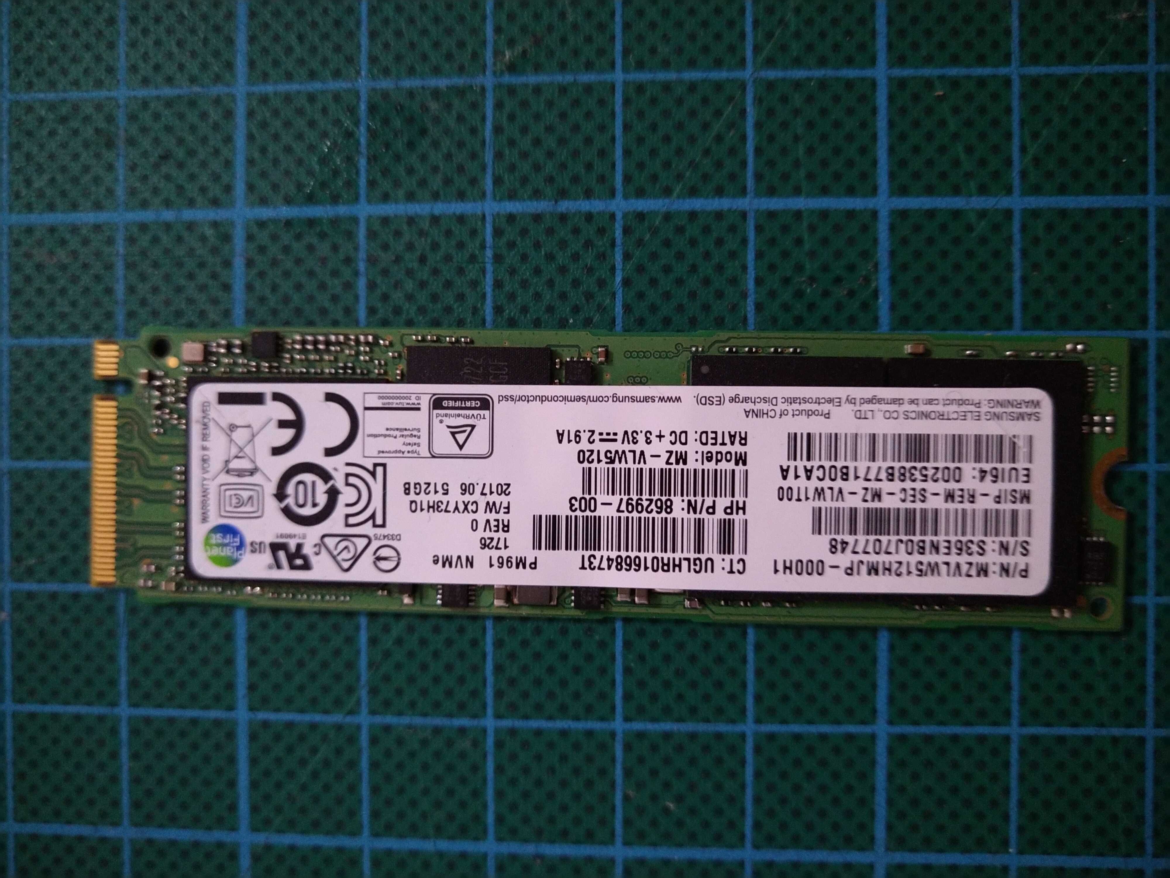 SSD 512 GB Samsung PM961 MZVLW512HMJP M.2 (22x80) NVMe