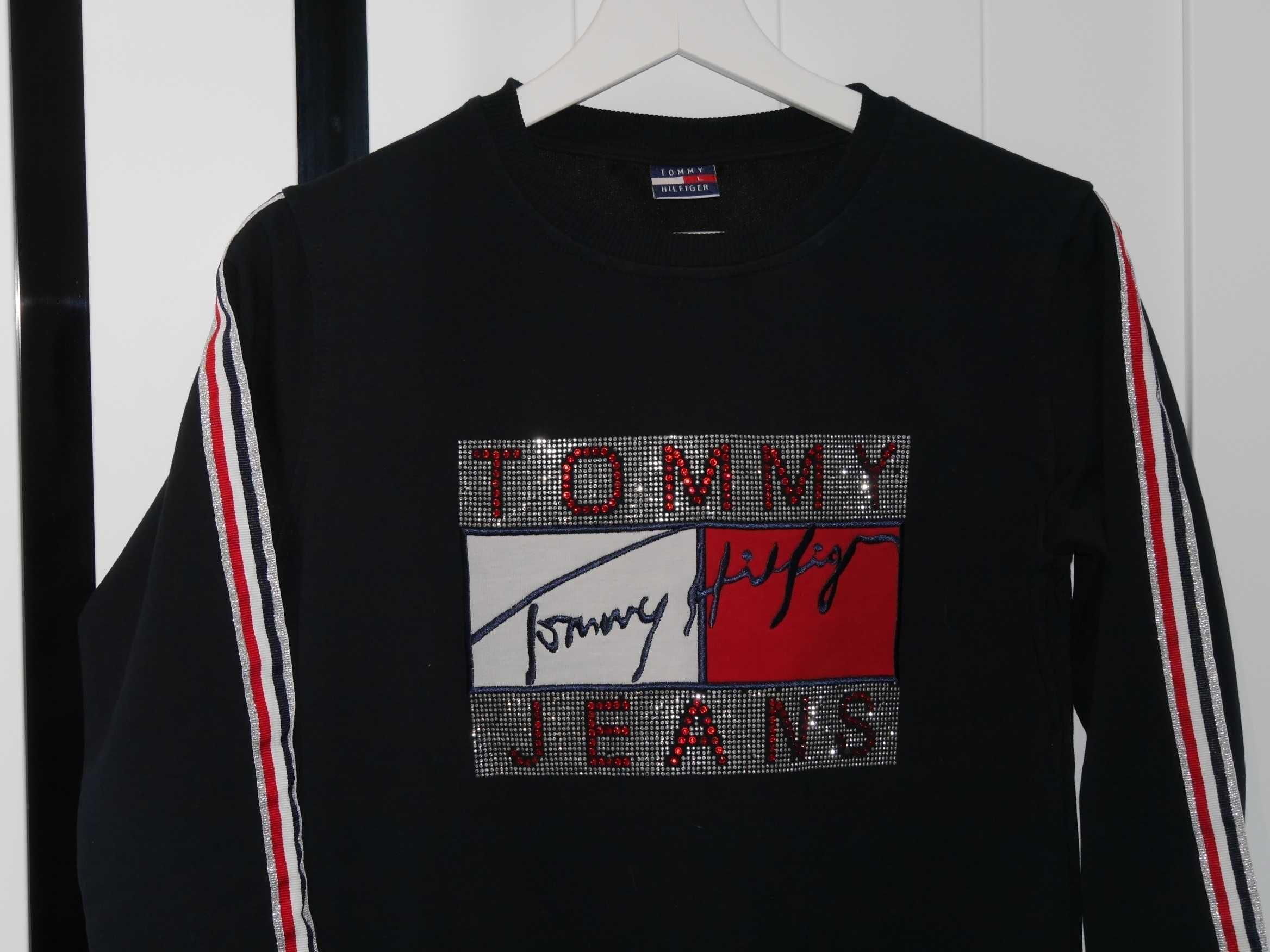 Tommy Hilfiger świetna bluza cyrkonie 34 XS