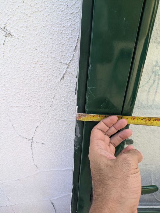Porta em aluminio com aro