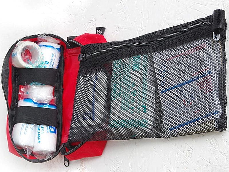 Mini Apteczka osobista AOMini Cordura NorthWind odblaskowa - czerwona