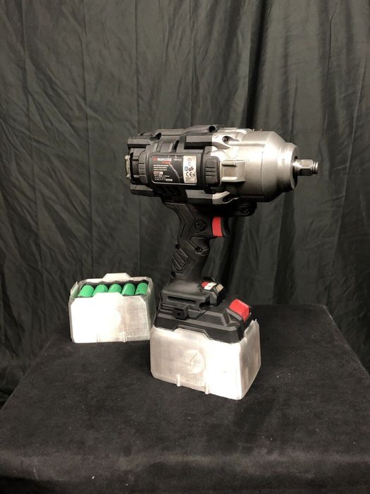 Parkside 20V Baterias de 15Ah

Carcaça impressa em 3D. 
( ABS Preto )