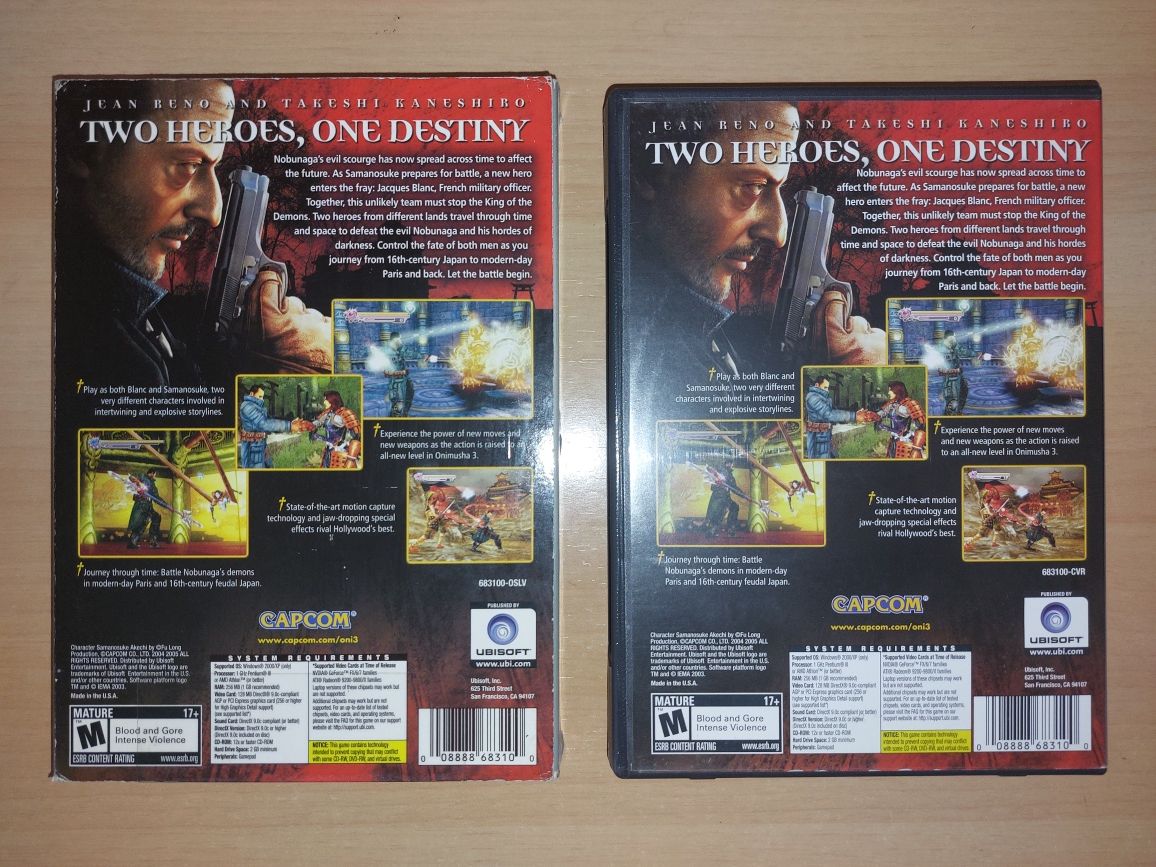 Jogo PC " Onimusha 3 - Demon Siege - Edição Especial " (Opt. Estado)