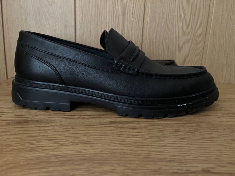 Лоферы Vitto Rossi мужские черные мокасины