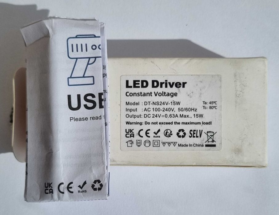 Світлодіодний драйвер REYLAX 24V-15WT-0.63A