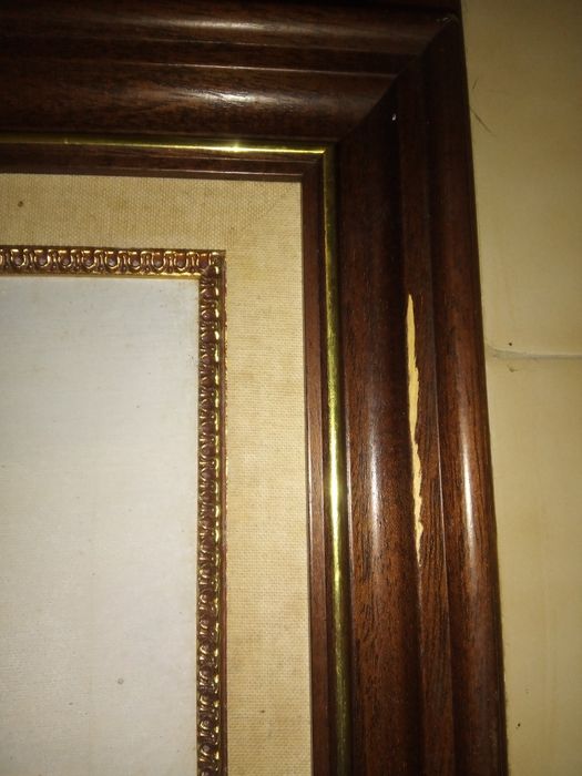 Marinha- assinada S.D. - antiga pintura em óleo sobre tela com moldura