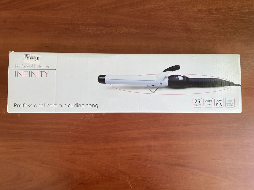 Керамічна плойка Infinity In6021-25 25 mm на деталі