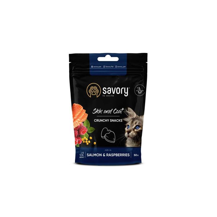 Ласощі SAVORY 200 грам ( 4 шт х 50 гр) для котів. Хрусткі Сейворі