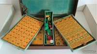 Jogo de Mahjong antigo (1920/1930) completo - baquelite chinesa