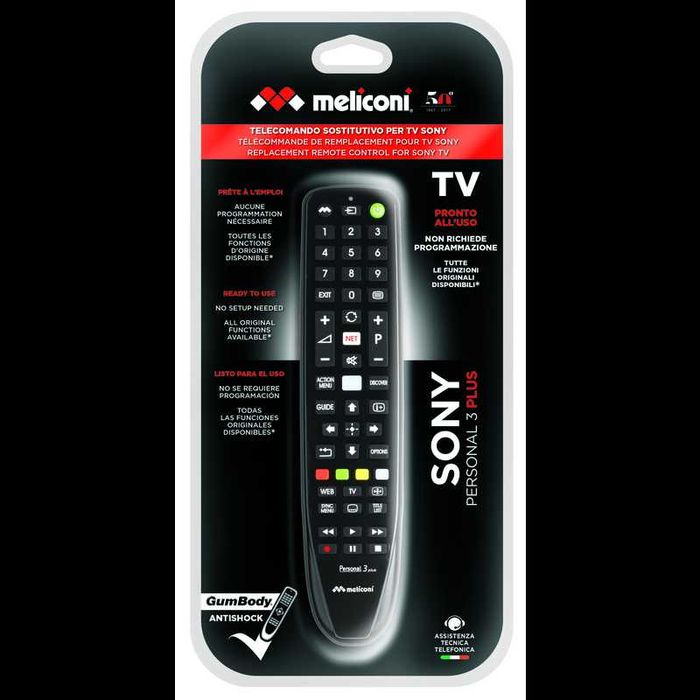 Comando Remoto Universal para TV Sony MELICONI