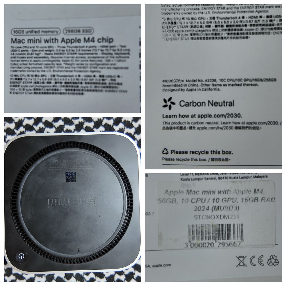 Mac mini M4 16/256(лютий2025) - офіційний з Ябко, гарантия до 2026
