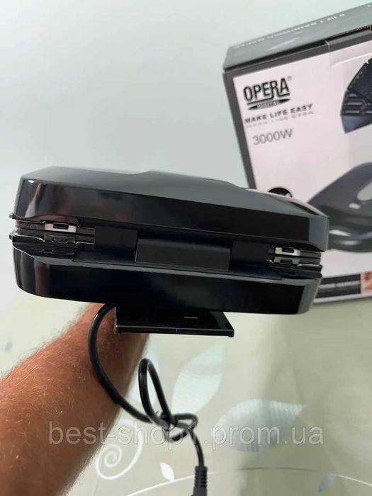Вафельница 8 в 1 гриль сэндвичница бутербродница,Opera OP-910 3000Вт
