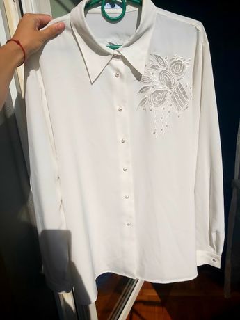 Блуза рубашка белая