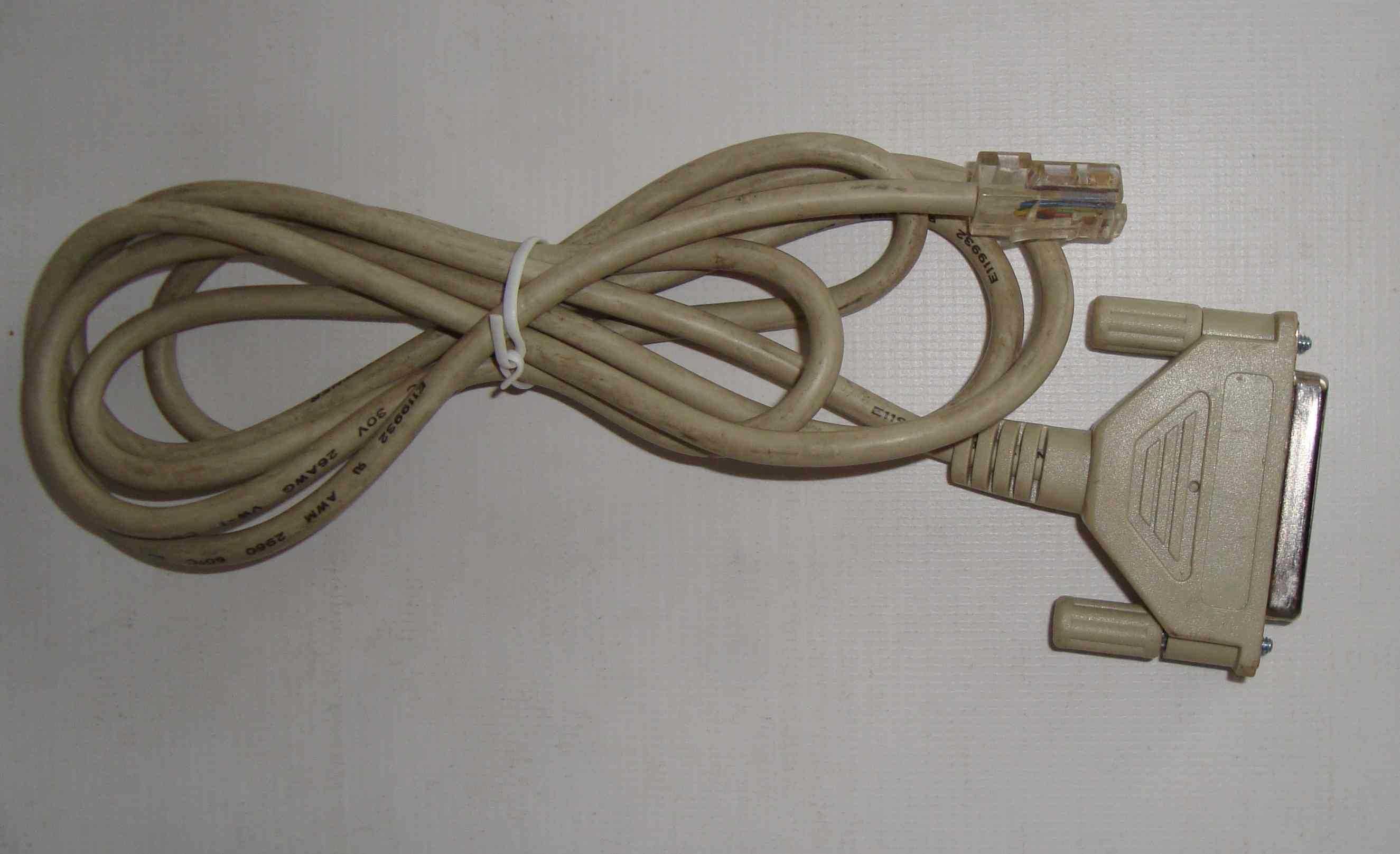 Послідовний мережевий кабель DB25/F Pin to  RJ45 /8P8C