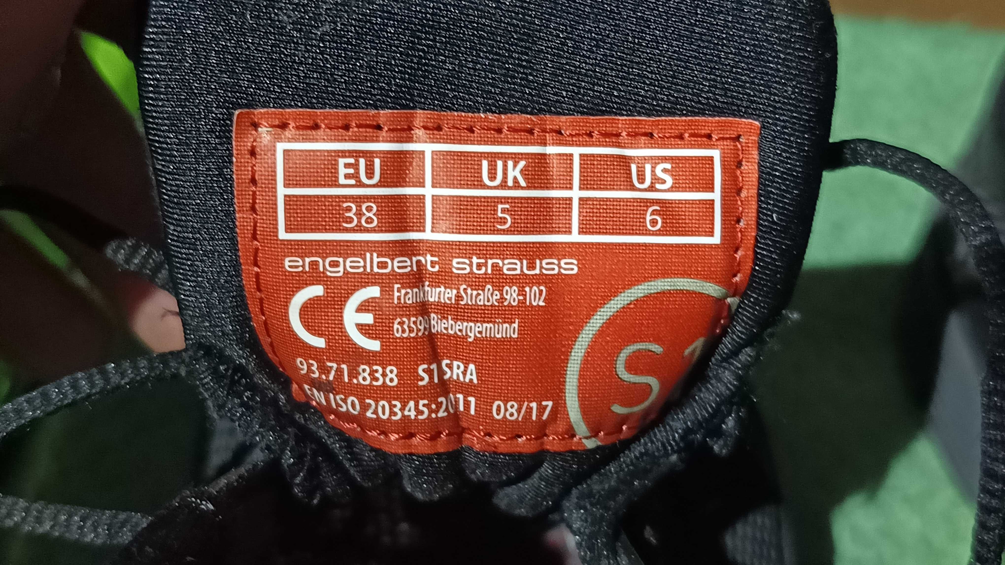 Buty robocze ENGELBERT STRAUSS ROMULUS r.38 jak nowe stan idealny