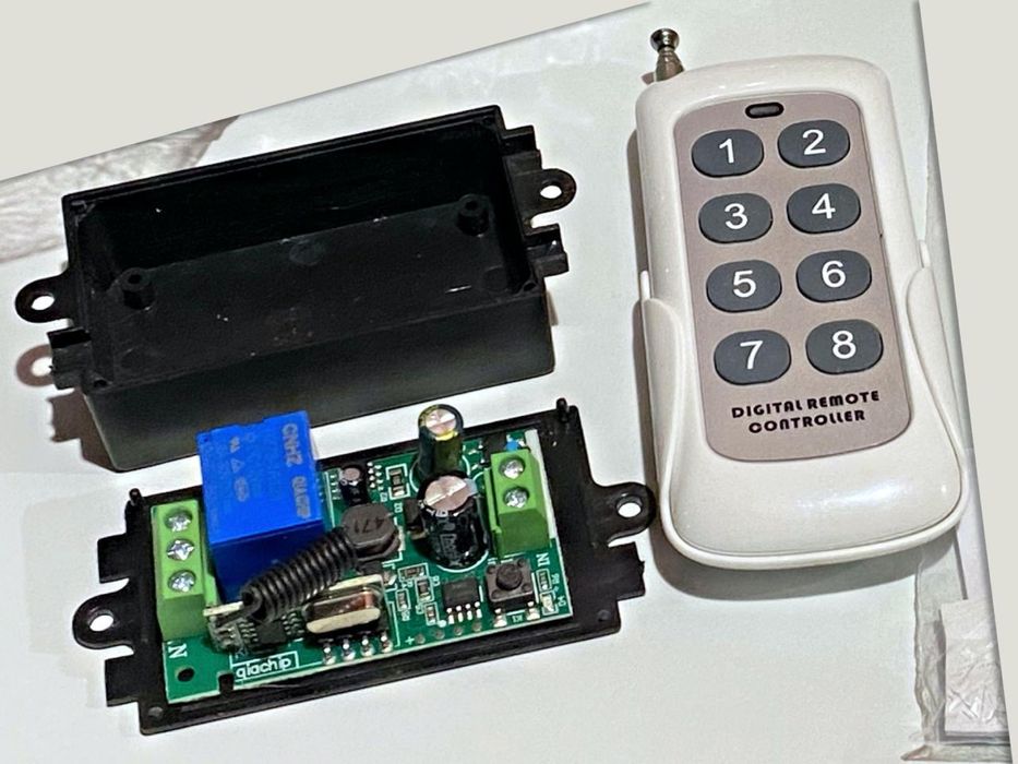 433МГц Бездротове реле та Пульт дистанційного керування (220В 10А)