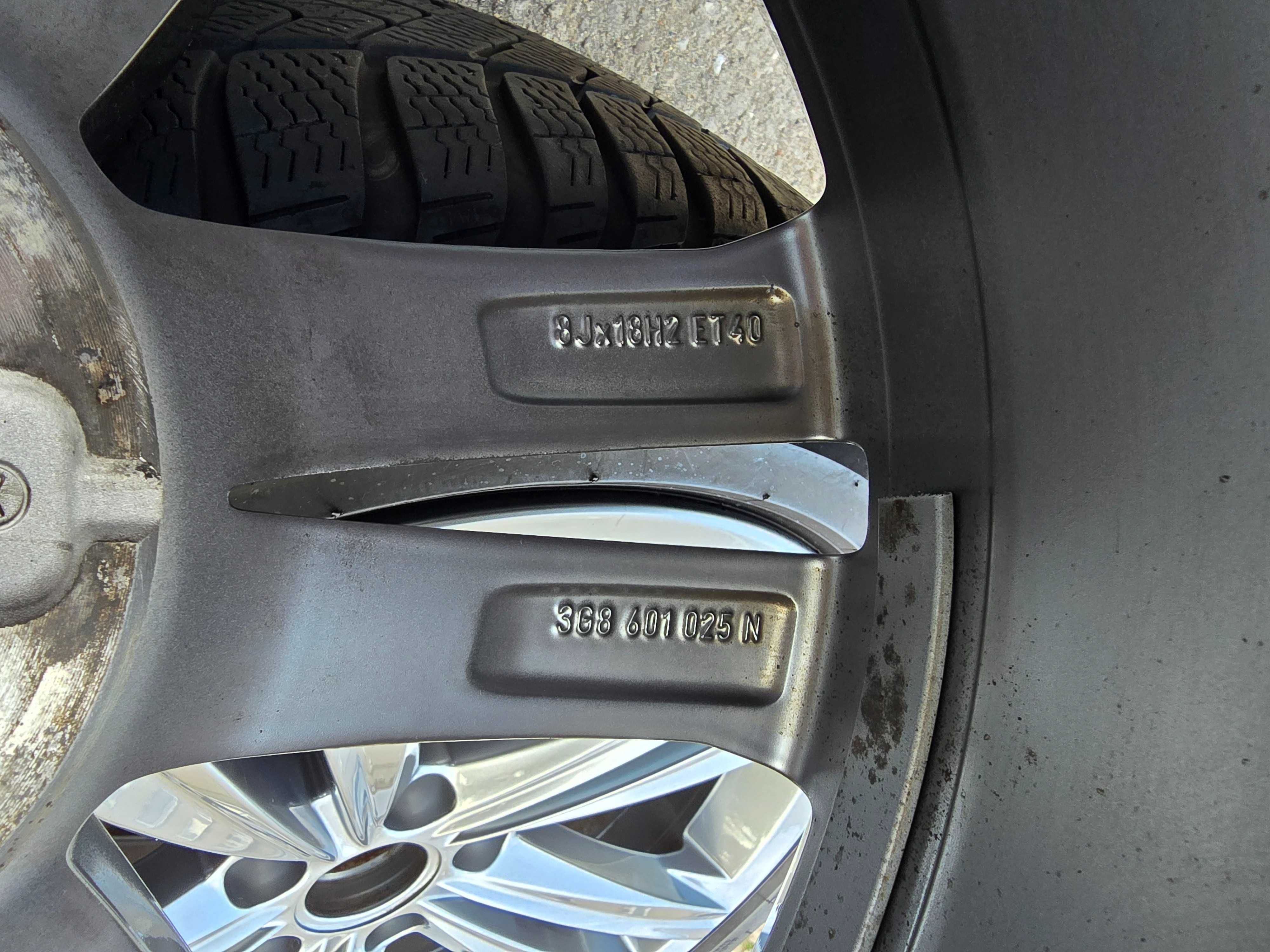 Felgi Arteon R-Line 18' idealne z oponami zimowymi 245/45/18 Pirelli