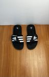 Шлепанцы Adidas размер 43 оригинал спортивные тапочки чёрные адидас