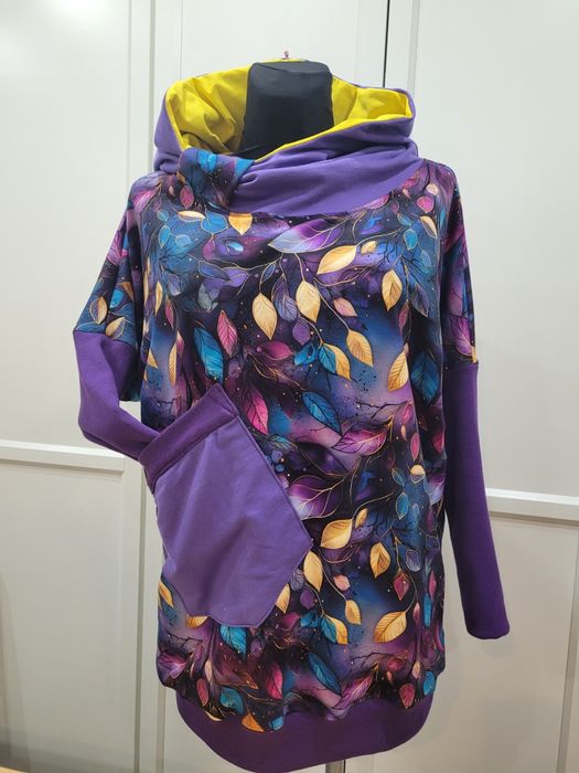 Bluza lekko owersizowa-Rękodzieło