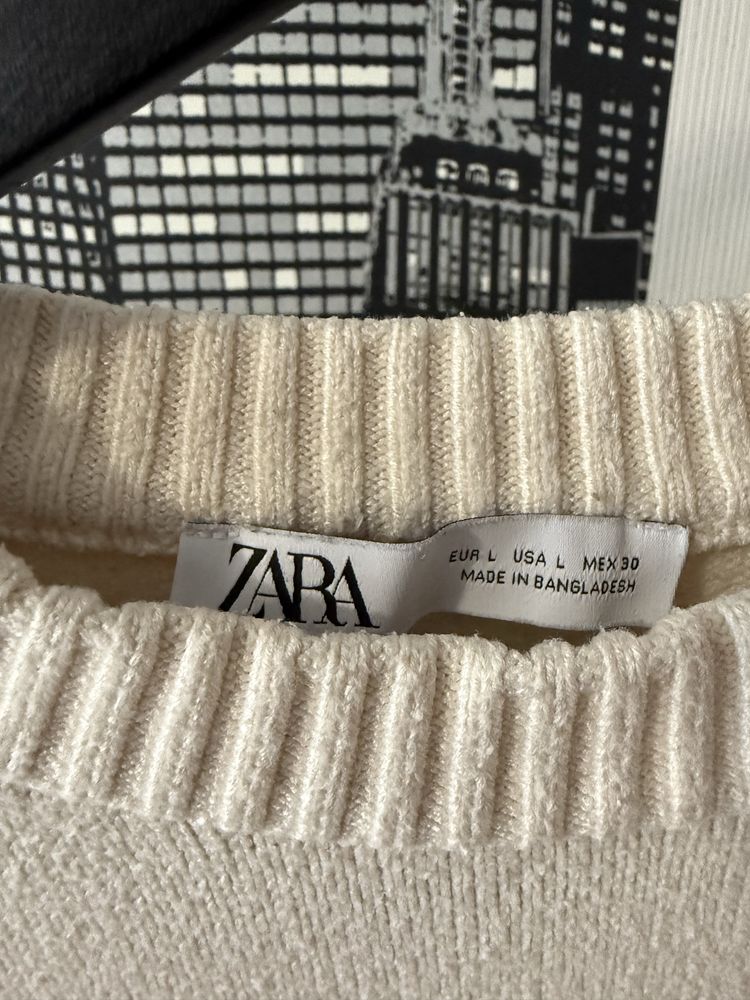 Светр оверсайз Zara у смужку