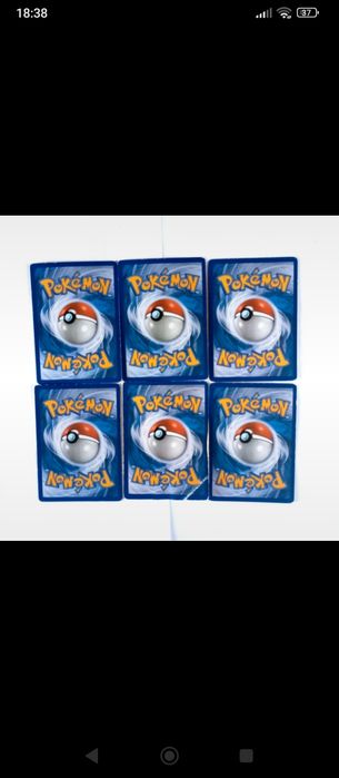6 cartas Pokémon