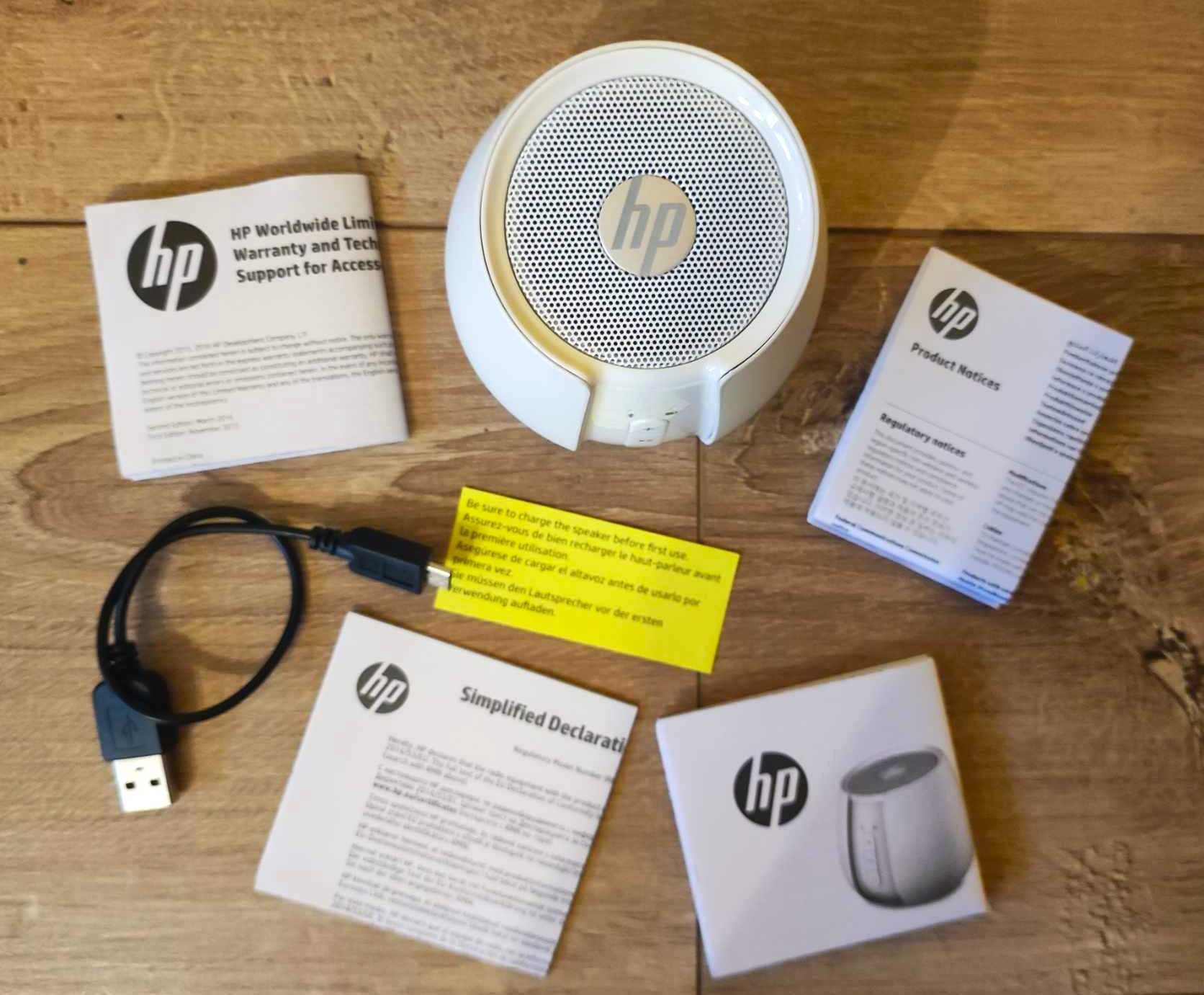 Głośnik przenośny HP S6500 Wireless Speaker w kolorze białym