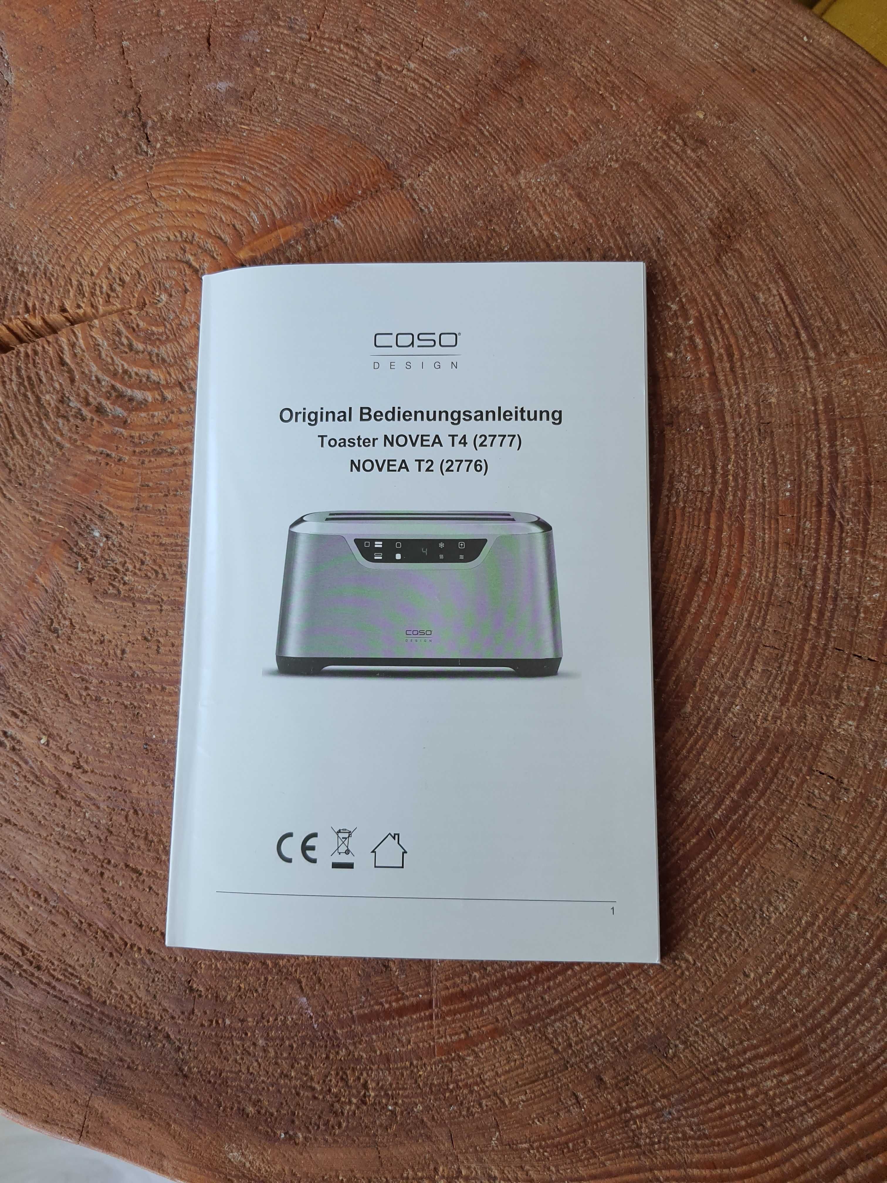 Toster CASO Germany Novea T4 srebrny/szary 1600 W; na 4 tosty!