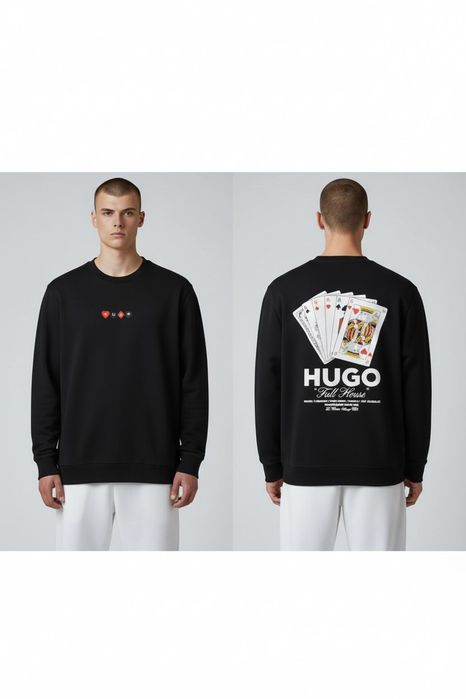 Свитшот Мужской Hugo Boss (S-XXL) Кофта с принтом новая