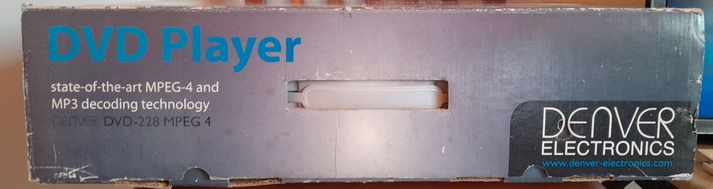 Leitor DVD DENVER Divx  228 - com comando e caixa