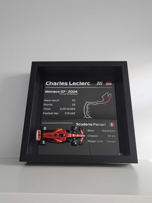 Plakat 3D F1 Charles Leclerc GP Monaco Ferrari 1:43