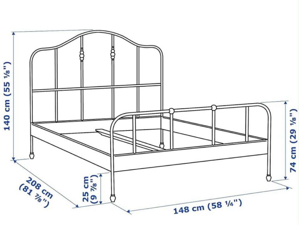 Łóżko + stelaż IKEA Sagustua