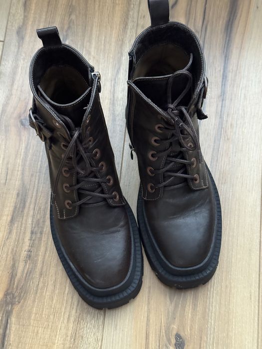 Чоботи демісезоні, шоколадного кольору