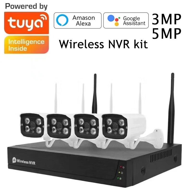 Sistema de Vigilância Tuya * CCTV WiFi * Câmera NVR * 4CH 8CH 3MP 5MP