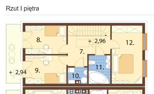Pół bliźniaka w stan deweloperski działka 250 m2 prąd woda